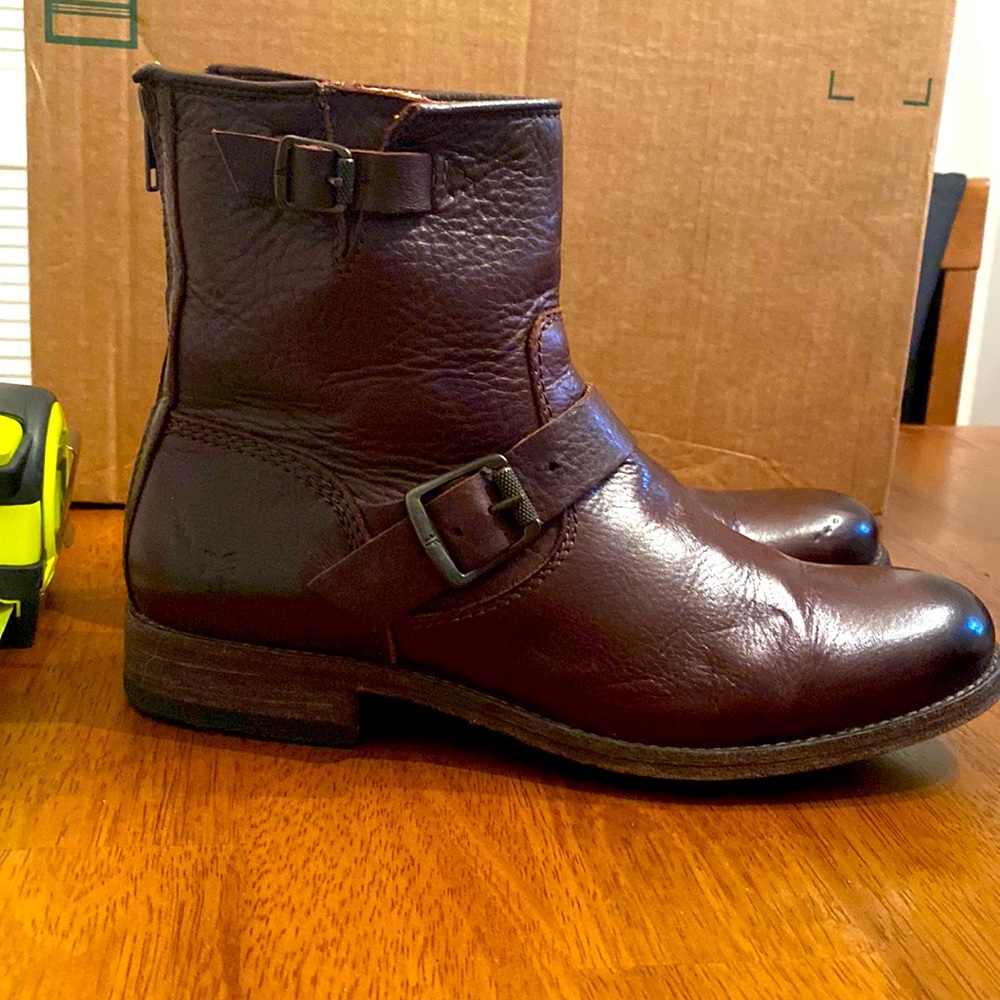 Frye brown leather boots 9.5